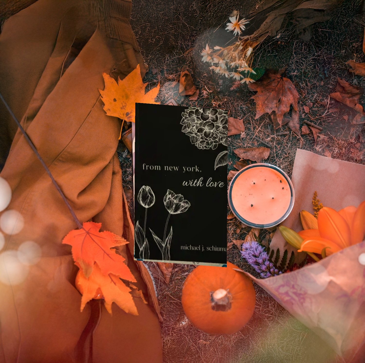 from new york, with love — resting among autumn leaves